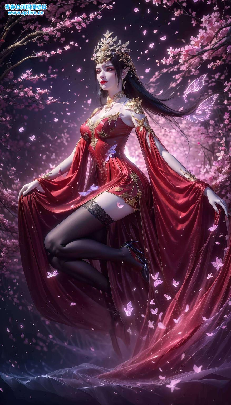 可爱与神秘并存这款国漫壁纸油画