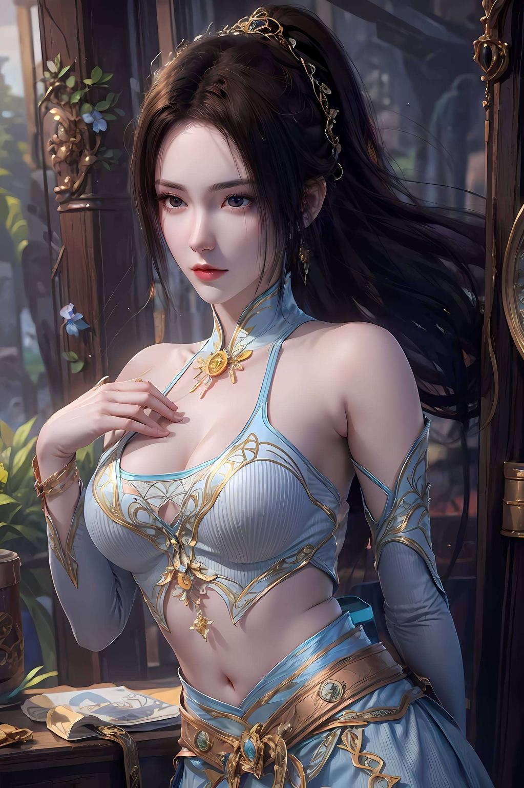 2560p超高清单色壁纸以3D同人形式绽放光彩