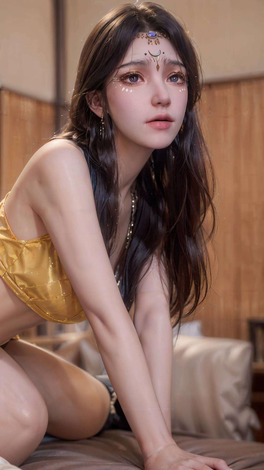 酷炫中带着温柔2K高清国漫女神AI