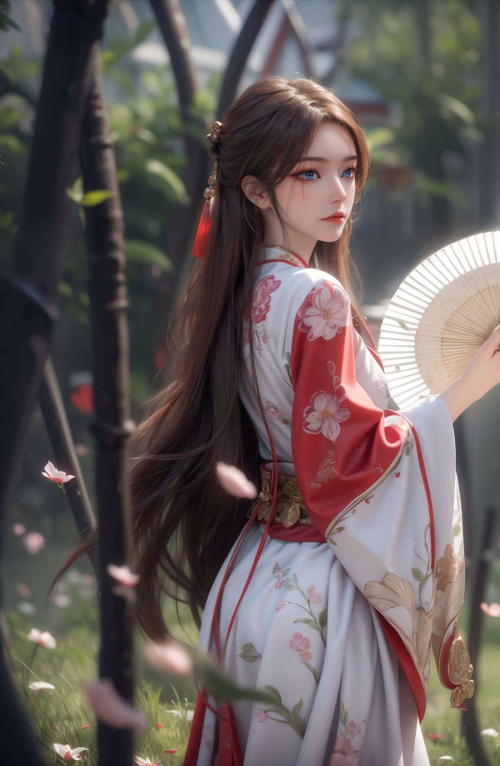 为你的手机、电脑带来别具一格的美感国漫美女蔷薇图片全新呈现！全身特写