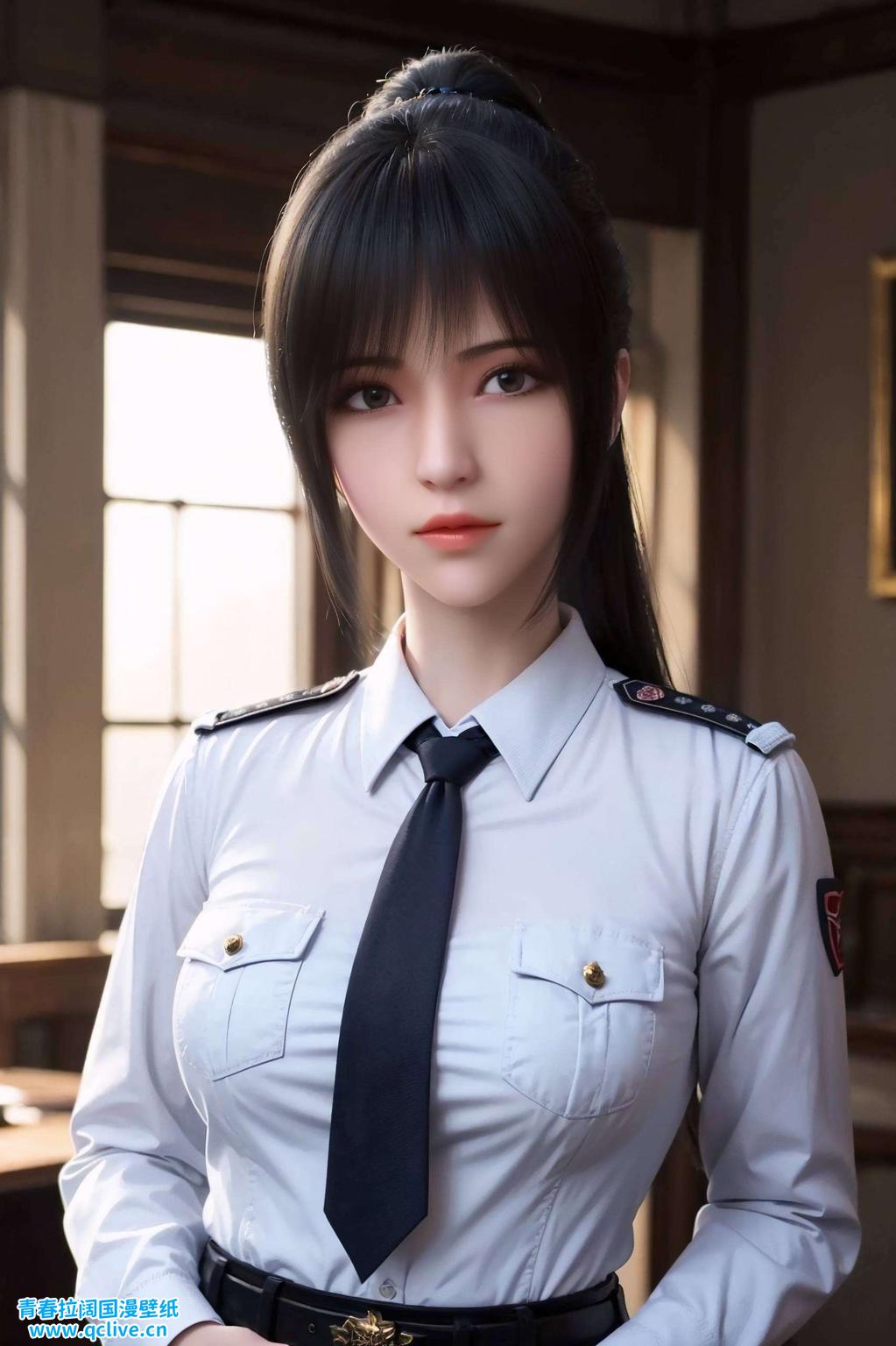 将细腻笔触与动态效果完美融合这款以雄兵连中琪琳为灵感的AI单色古风漫画壁纸