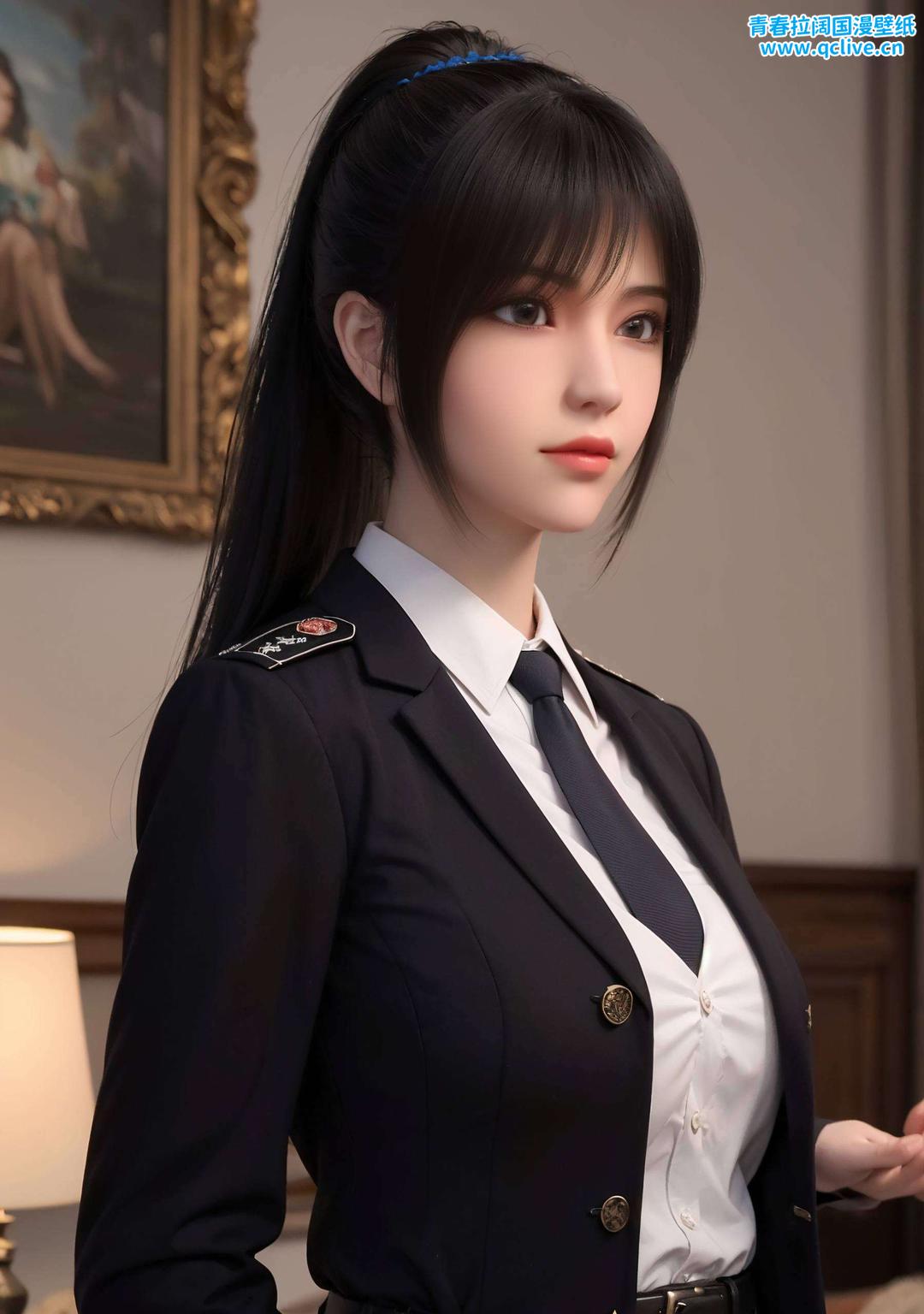 苹果漫画壁纸为你呈现雄兵连琪琳的酷炫风采更是个性的展现