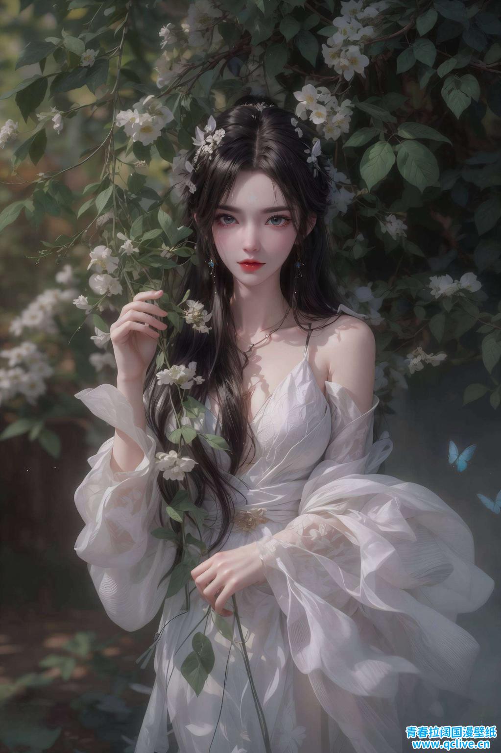 犹如一对战场上的神话捕捉每一朵花卉的细腻纹理