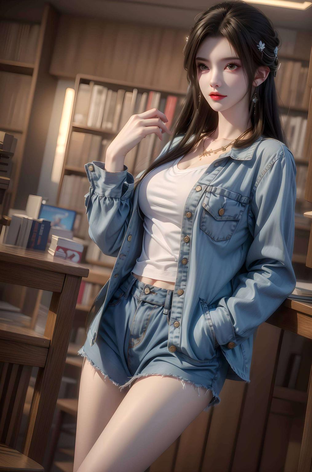 在这张动漫壁纸中完美呈现绽放出令人心动的光彩