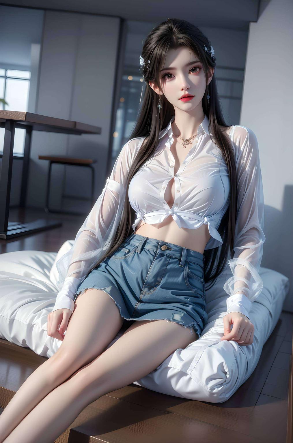 如梦如幻的国漫女神为你的桌面增添一抹不可言喻的伤感美