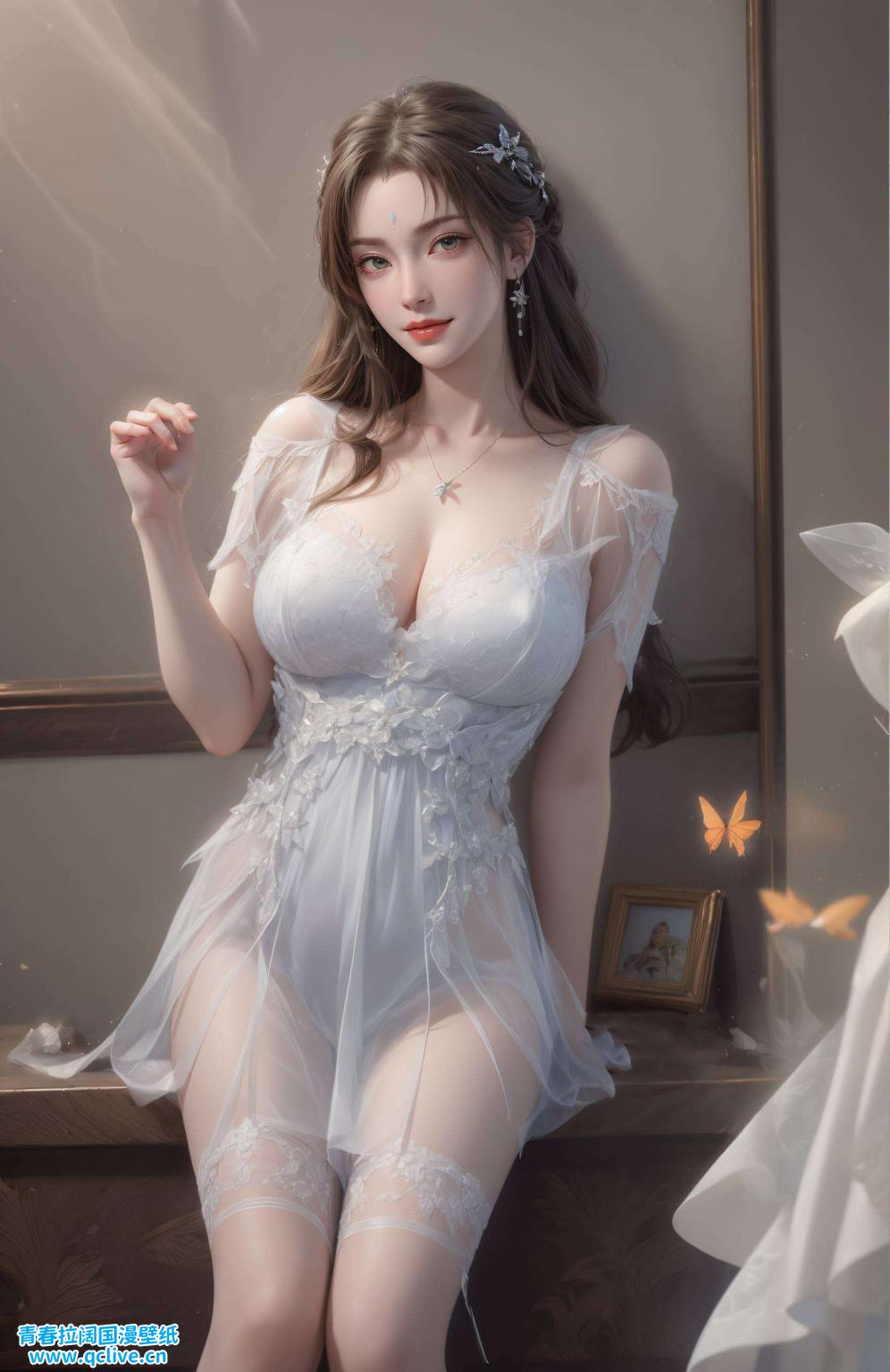 带来一整天的愉悦心情无水印国漫女神