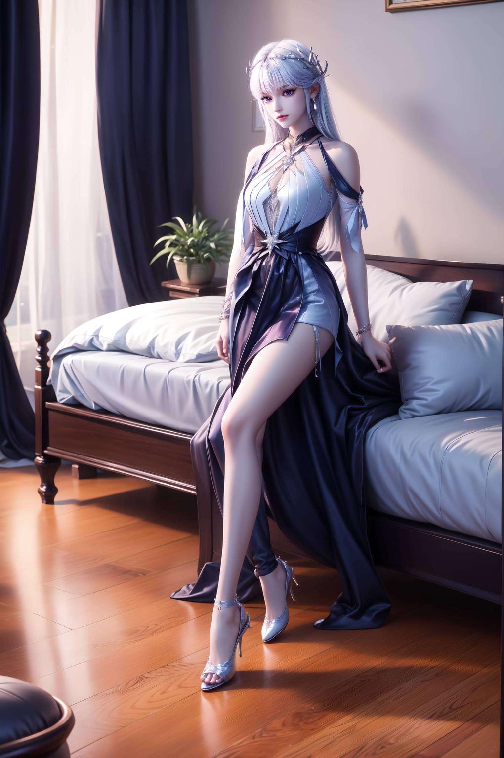 这款高清2560p的圣采儿照片壁纸将这位国漫女神的优雅风采
