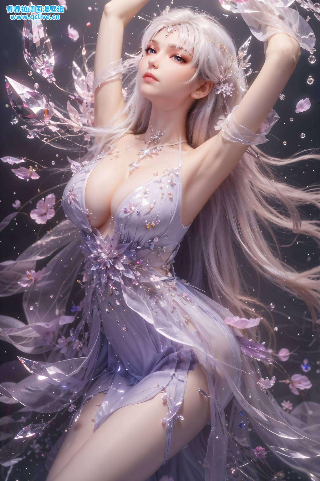 仿佛带你走进了一个静谧的森林这幅绿色油画超高清4k桌面装饰图中