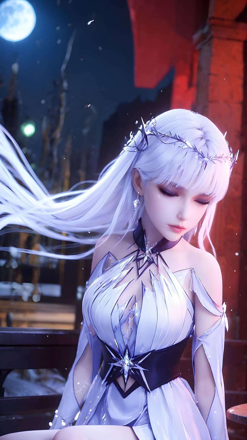 带你领略国漫女神的别样风采这款2k高清桌布iPhone AI女神——免费圣采儿壁纸