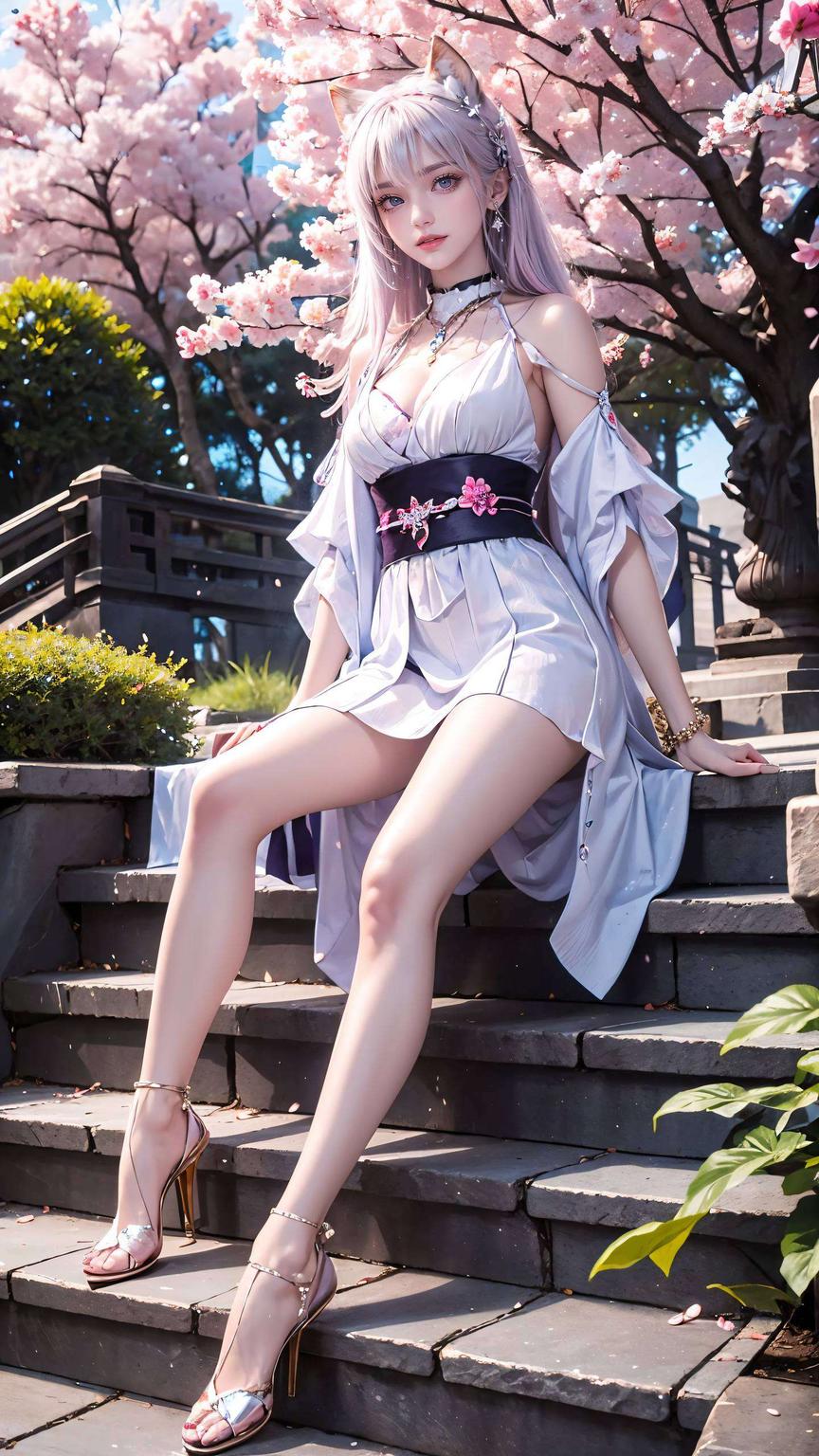 这款以圣采儿镰刀造型为灵感的侘寂风格电脑壁纸沉浸在国漫的魅力中