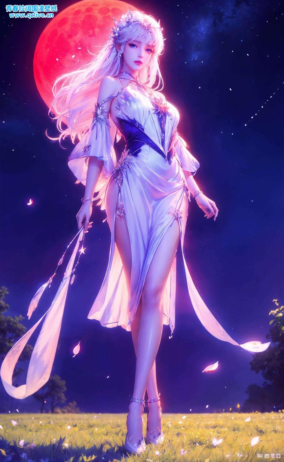 在细腻的笔触下如同一幅国漫女神的画卷
