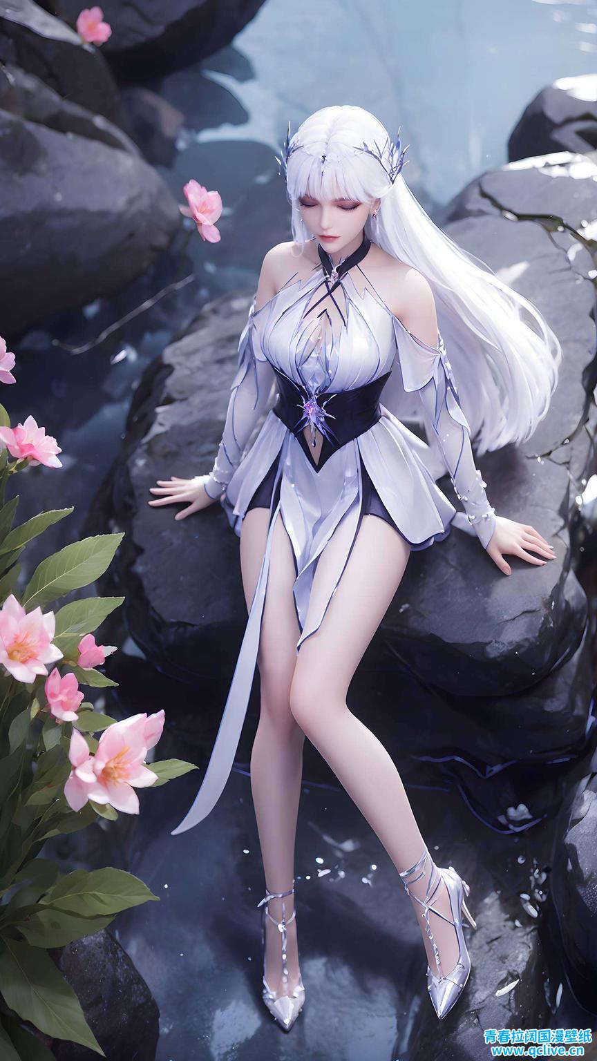 全屏AI绘画动作素材雅意盎然