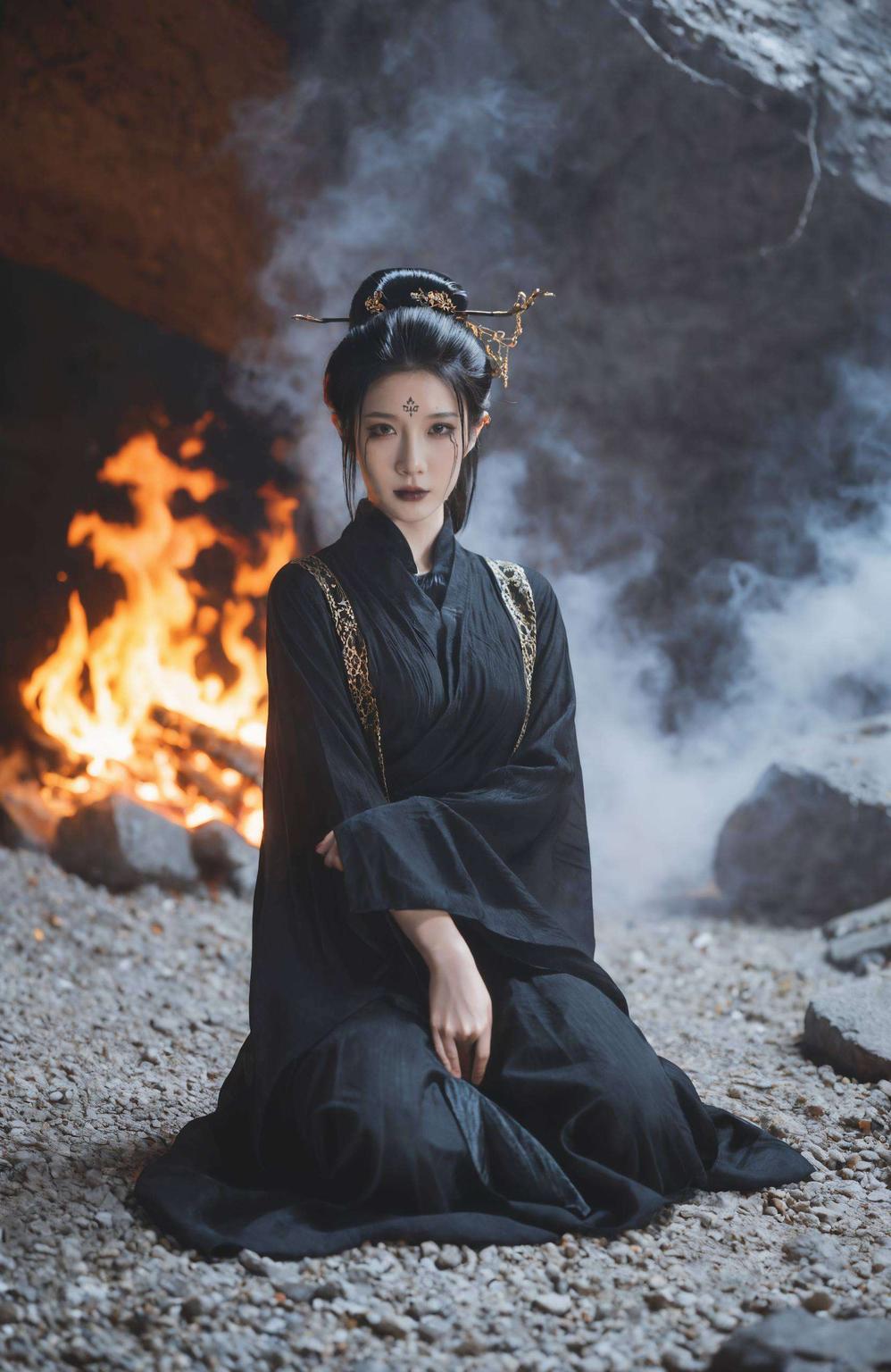 国漫美女风采尽收眼底细腻笔触与大胆构图相得益彰