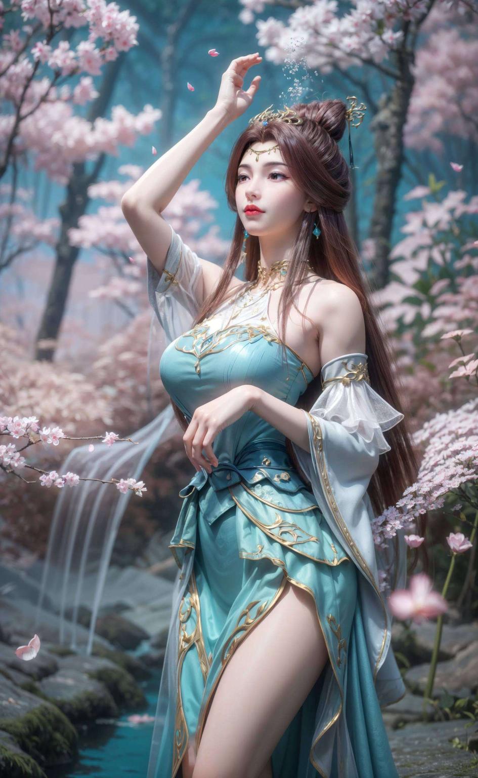 高清壁纸捕捉了她每一个细节的灵动独特的画风