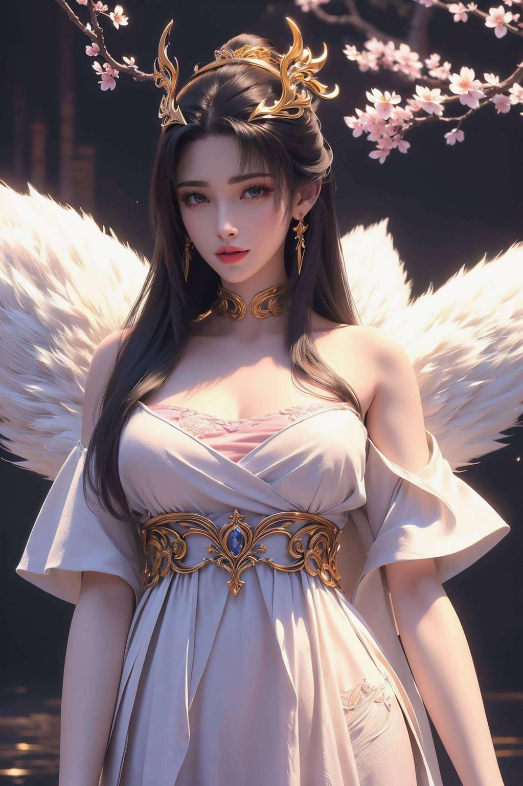 以抽象线条勾勒出国漫女生的灵动之美这款天狐仙子壁纸