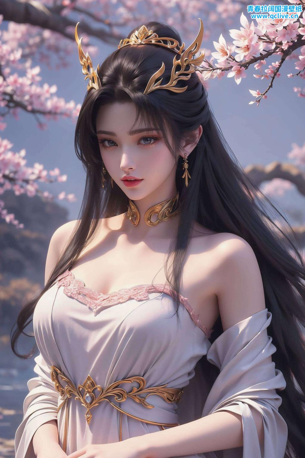 美得让人心动眼神含笑