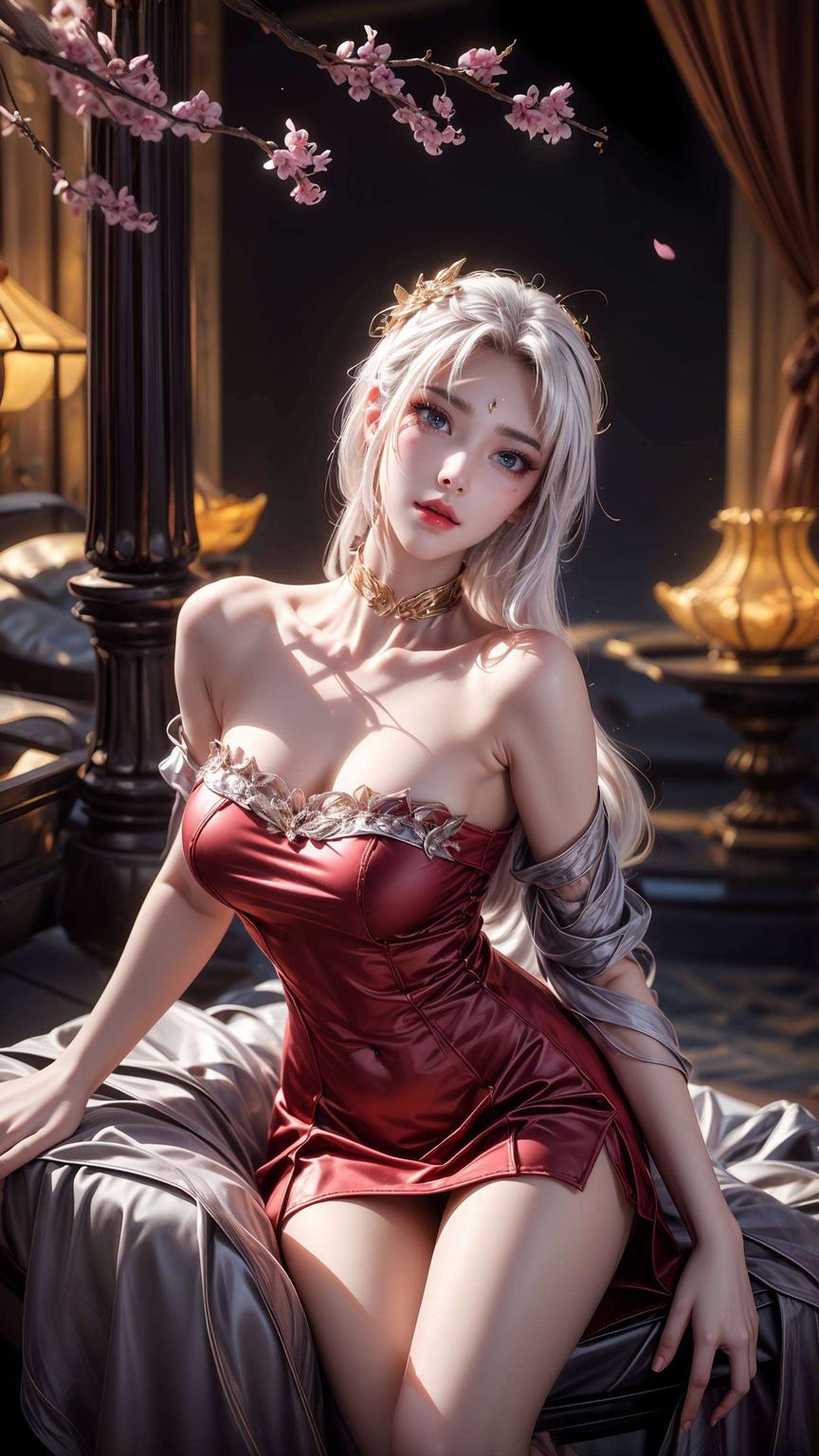 古风壁纸中的绝美佳人绘制于细腻笔触之间的天狐仙子