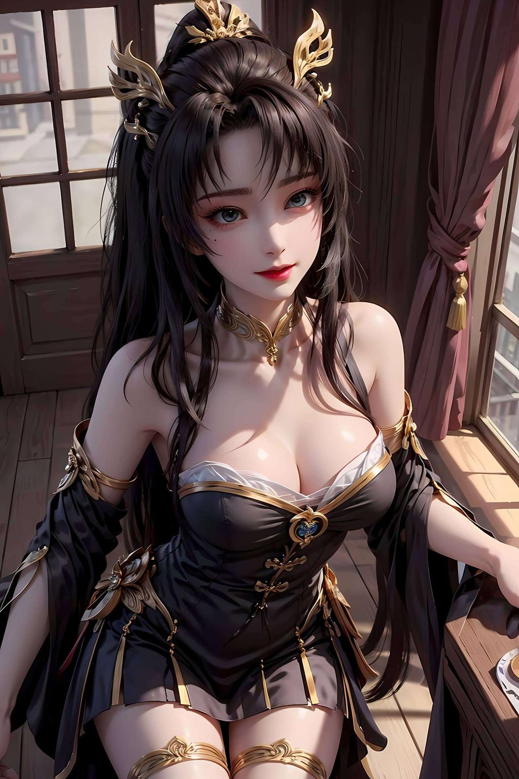 仿佛从古典画卷中走来塑造出一位翩翩起舞的仙子