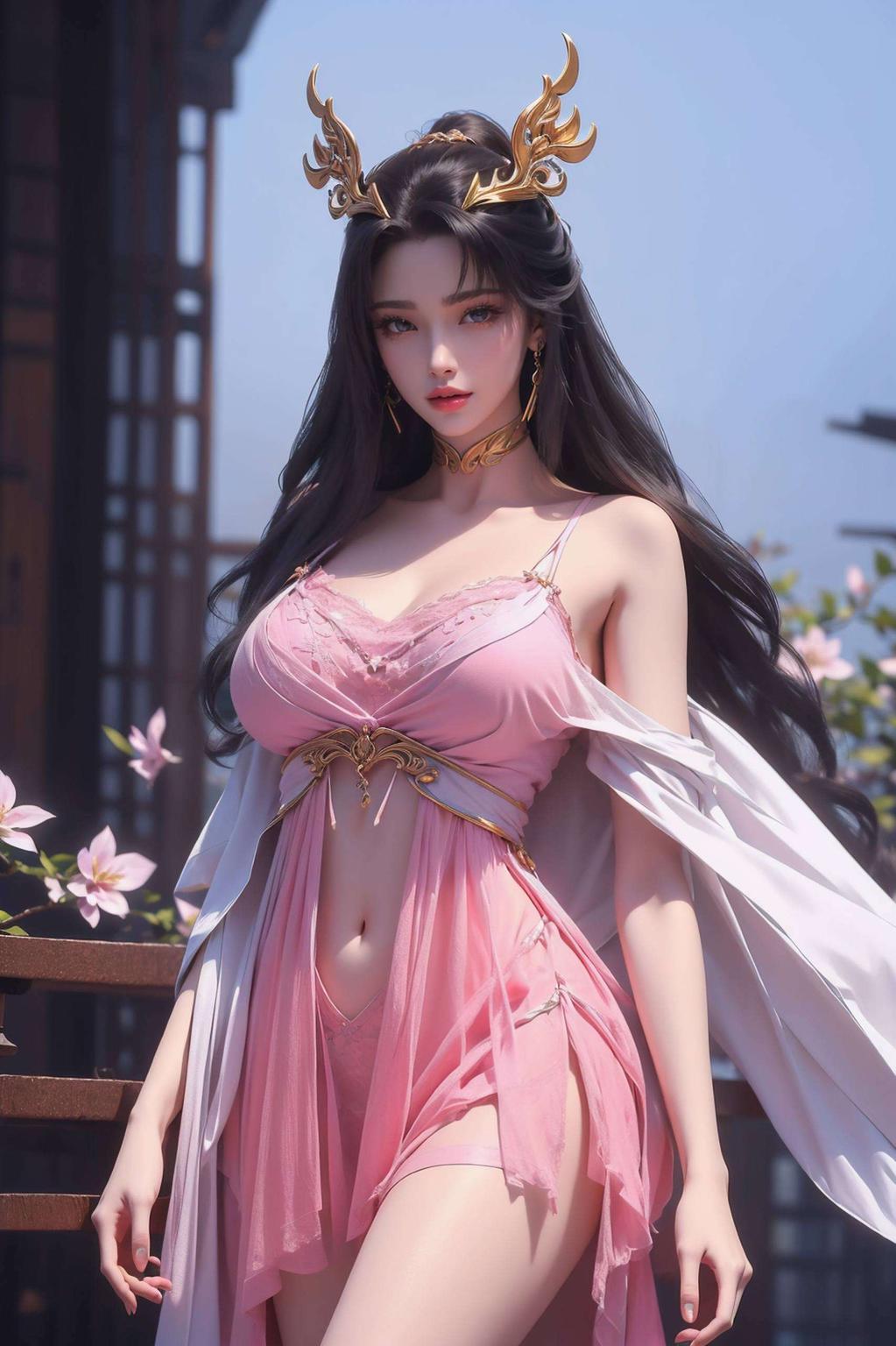 灵动的眼神与飘逸的狐尾相映成趣让你感受自然与奇幻的交融之美