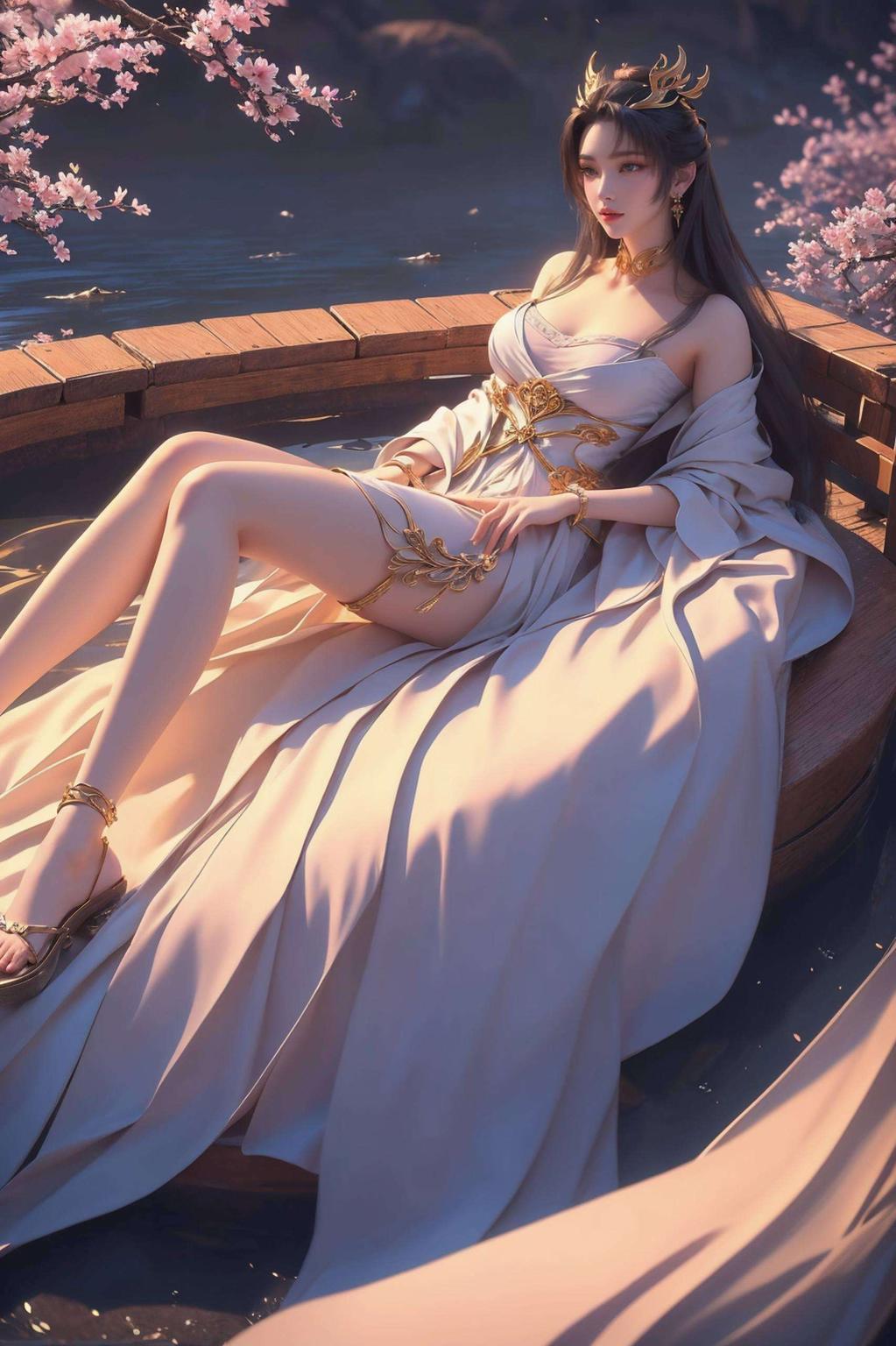 以国漫女神天狐仙子的魅力形象为主题这款4K超清竖屏壁纸