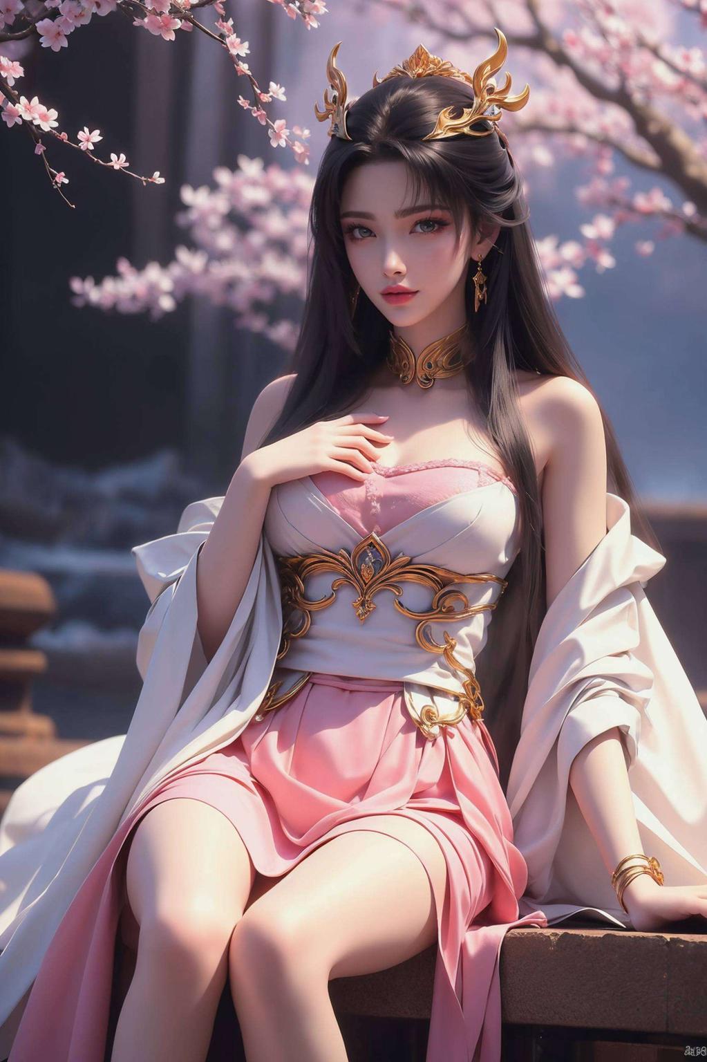 灵动的眼神与飘扬的衣袂天狐仙子翩翩起舞