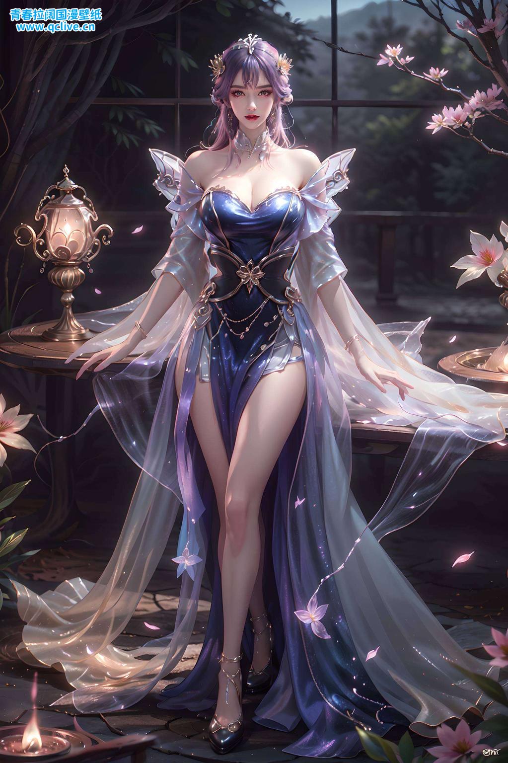 绘制于天穹之巅她的眼神柔和如水