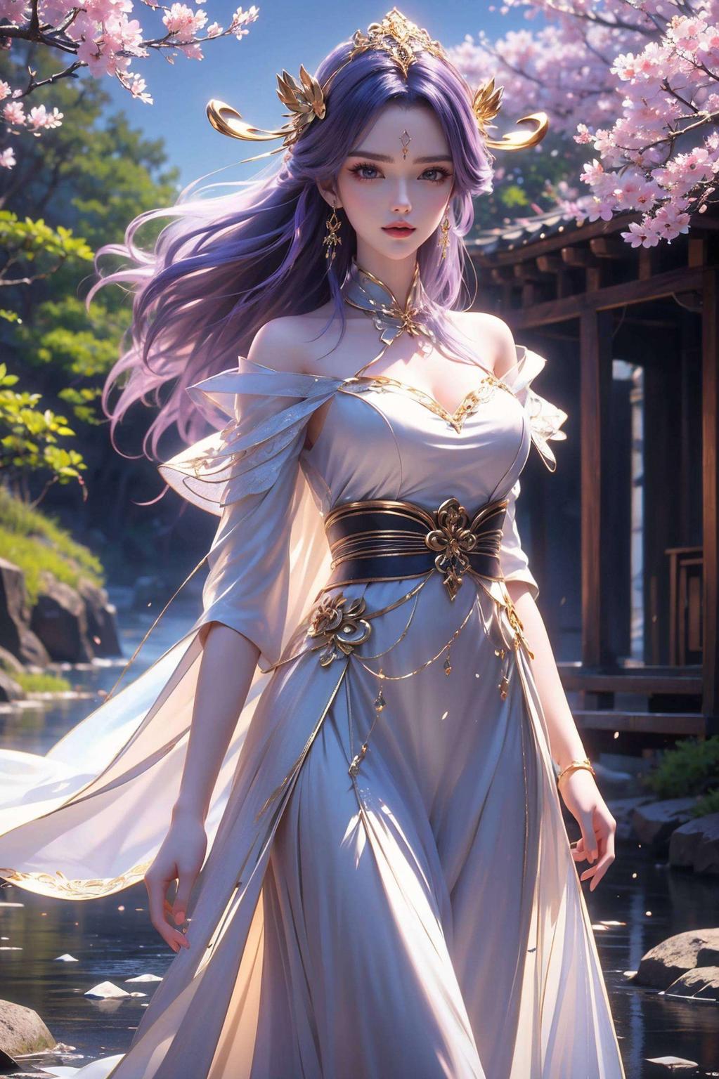 国漫女神的魅力一览无遗想要眼睛享受一场视觉盛宴吗？这款天穹壁纸超清4K壁纸图片