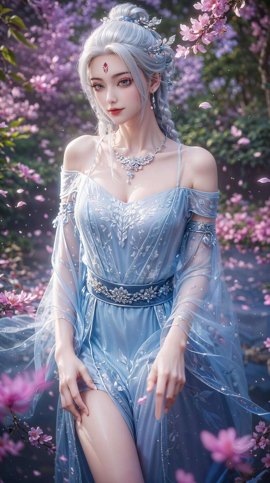 感受国漫之美这款精美波点国漫美女古风壁纸