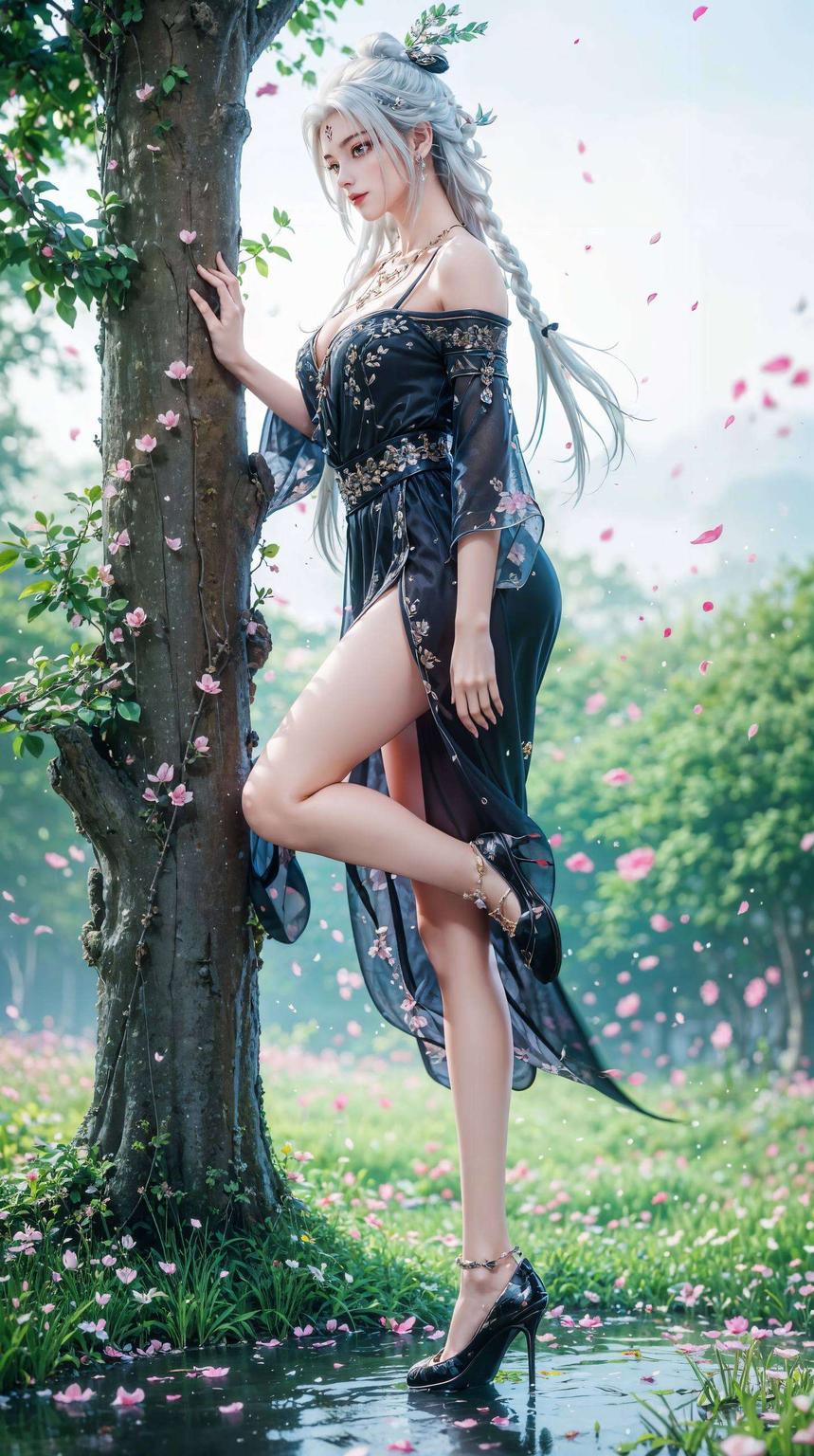 细腻的水彩笔触与流畅的动画效果相得益彰小白灵动飘逸的形象