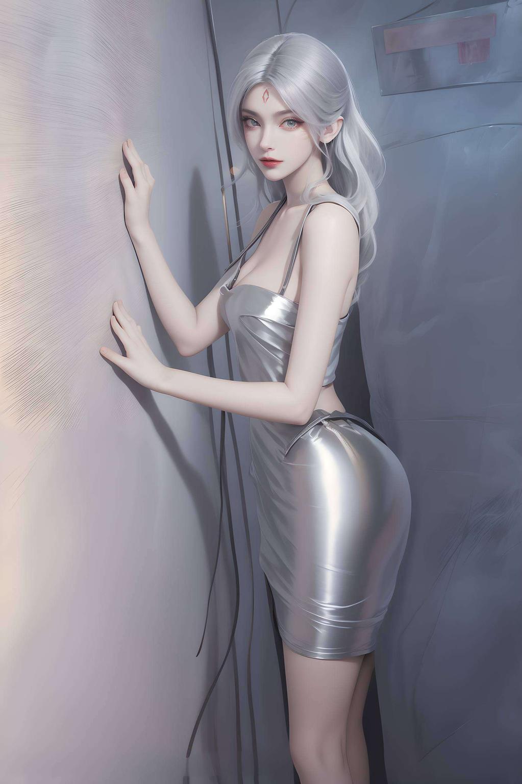 AI苹果国漫美女元素融合了国漫女生的古风韵味