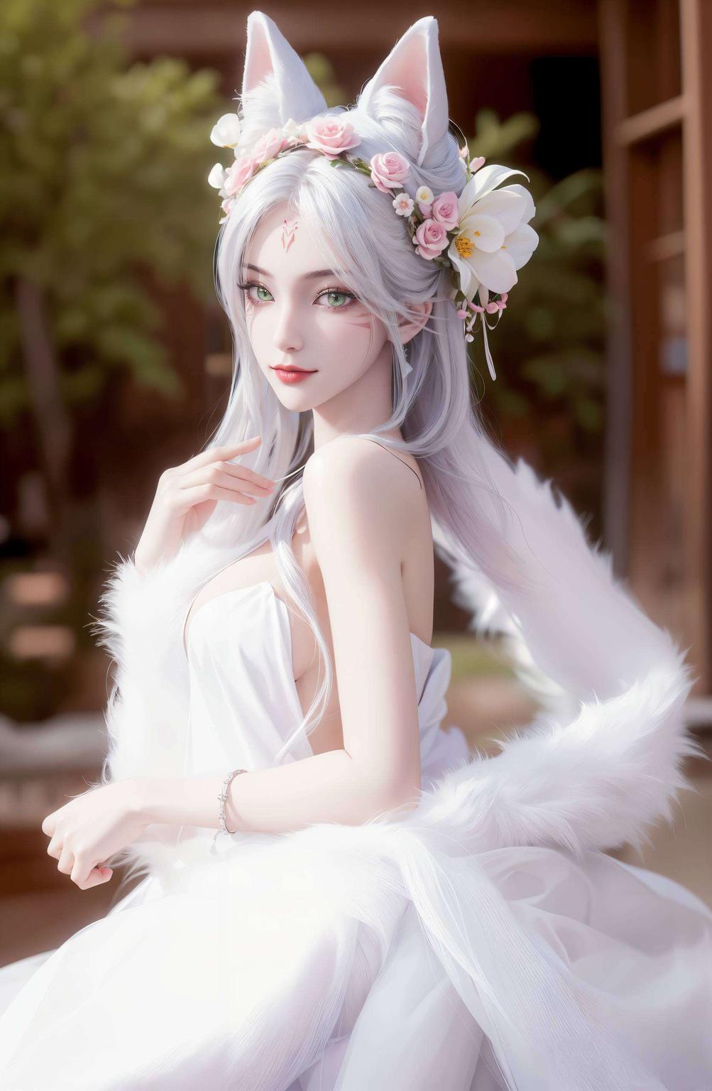 无论是清晨的阳光还是夜晚的星光小白都能以最完美的pose