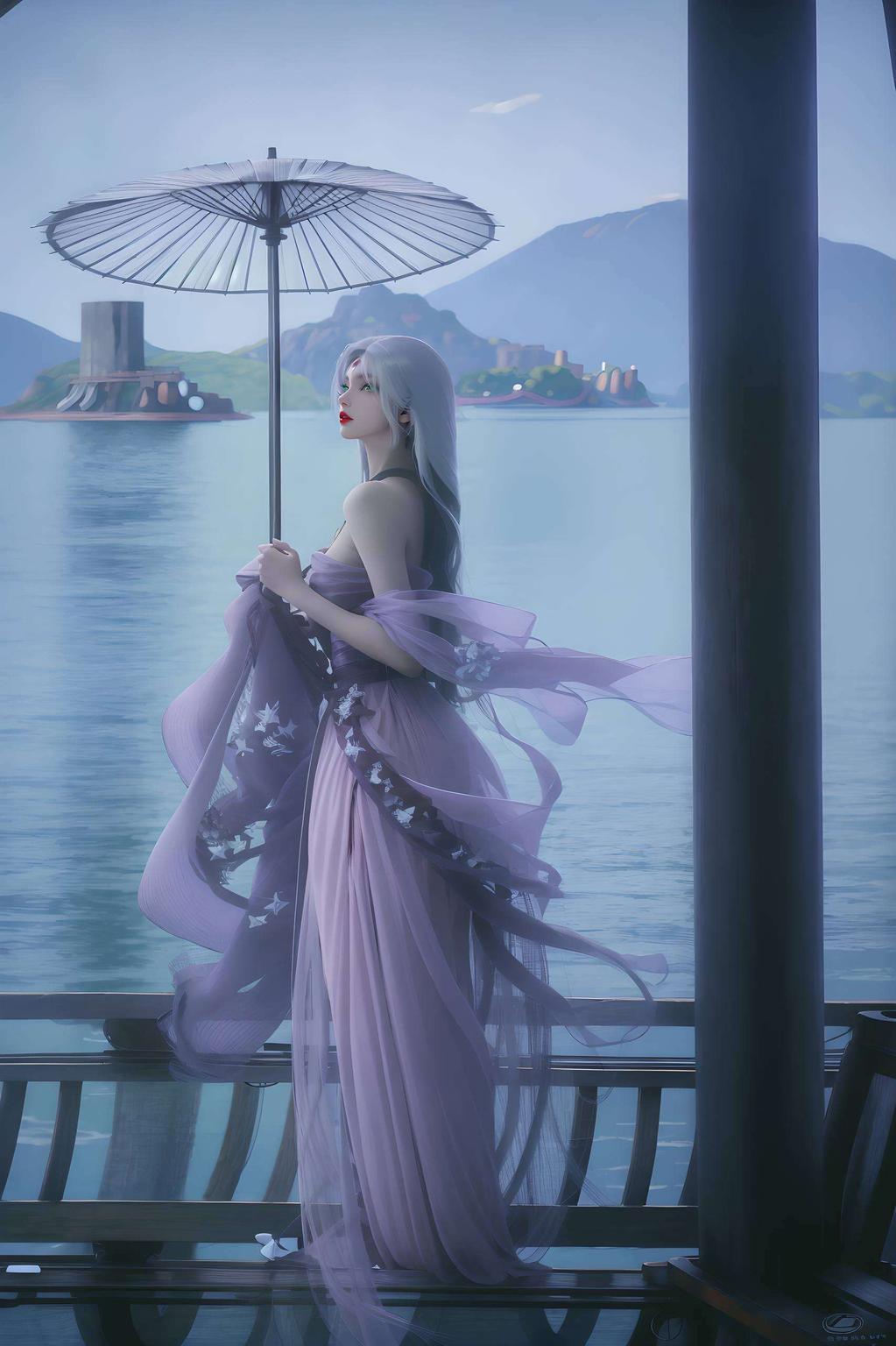 清雅花卉点缀其间诛仙小白翩翩起舞