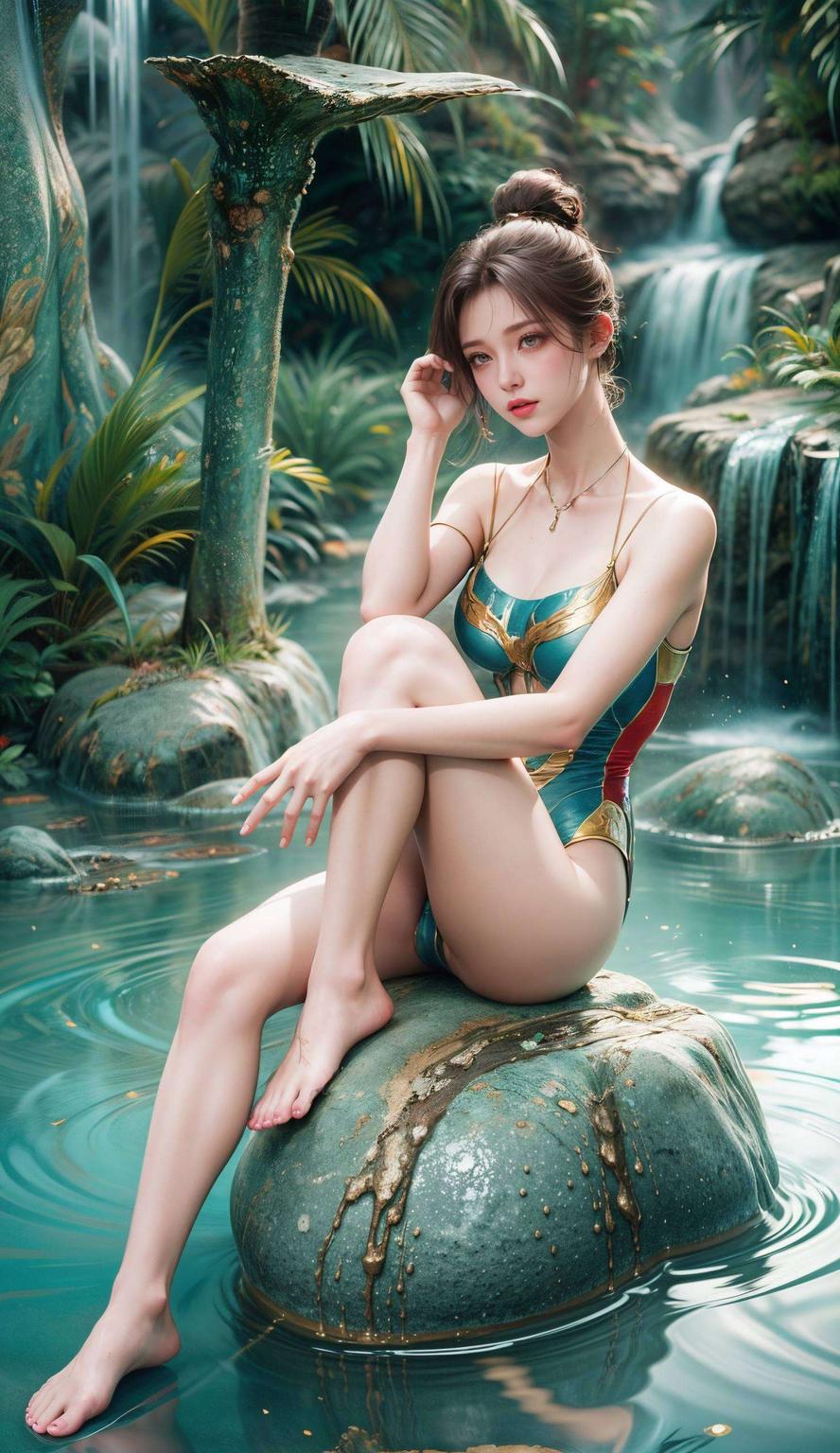 这款超精致极简4K高清AI女神壁纸适合任何桌面