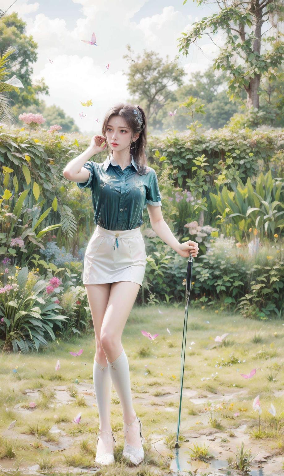 画面定格在那一刻绿意盎然的背景映衬着他们温馨的亲吻