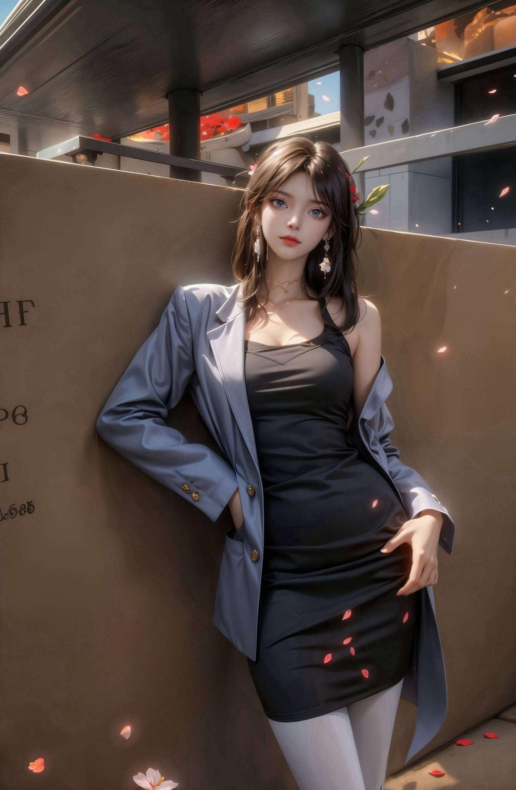 这幅碎花壁纸让萧薰儿的倩影