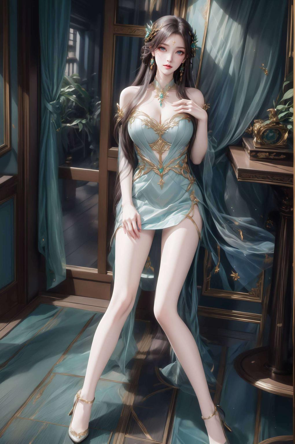 以黑暗萧薰儿的神秘魅力为主线绘制出超清图片