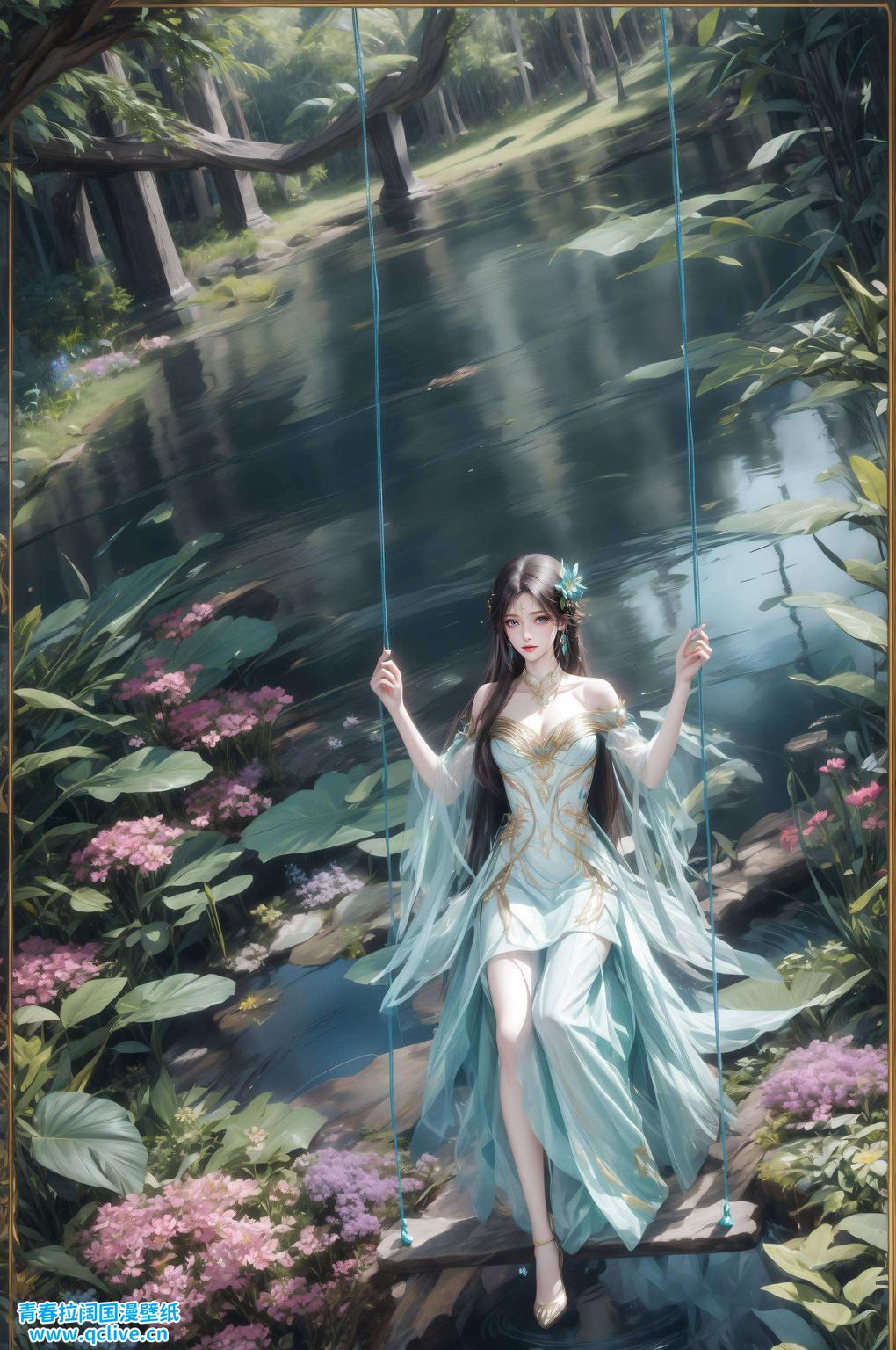 将她的灵动身姿与电脑屏幕完美融合为你的桌面增添一抹不凡的韵味