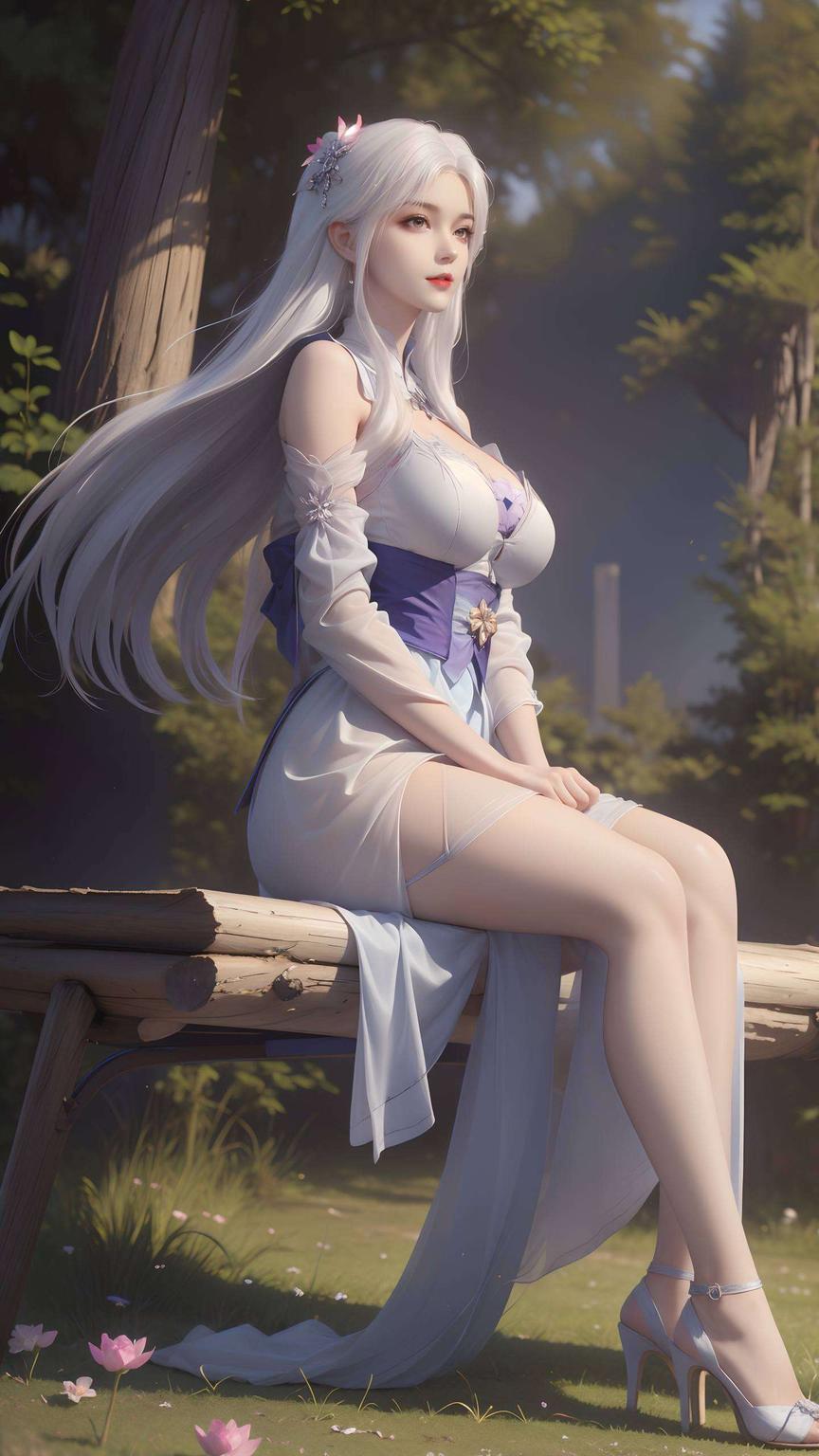 细节毕现细腻展现了她温婉如水的气质