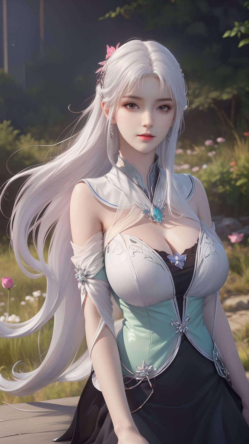 小医仙壁纸高清无水印AI绘画动作素材桌布