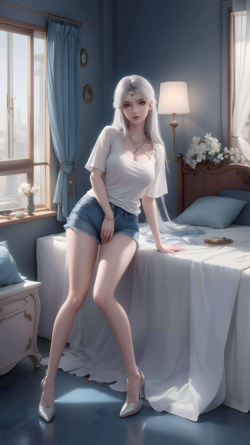 2K高清品质这款以小医仙为主题的AI绘画人物动作参考图