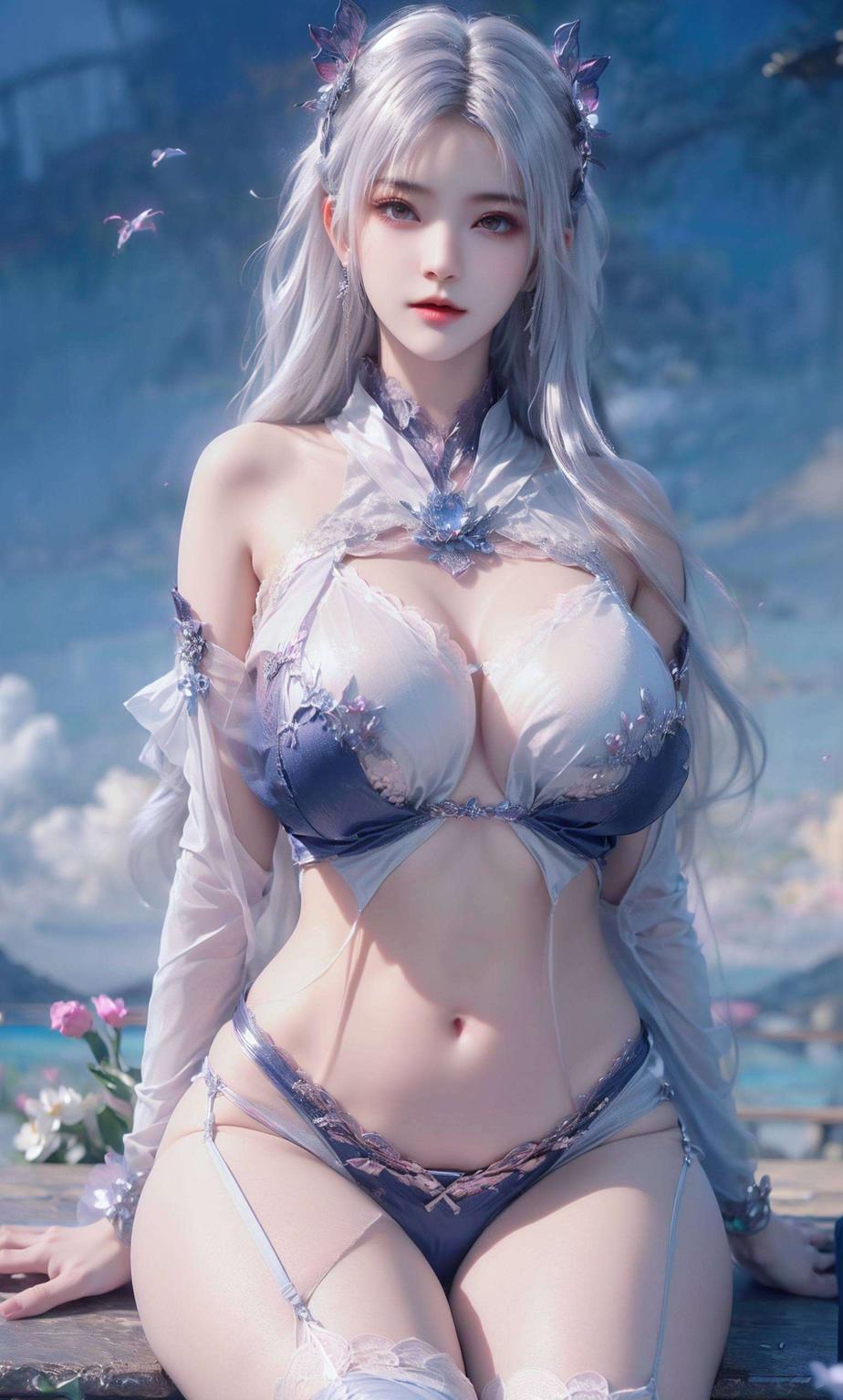 一触即发全屏AI绘画带来绝美建筑平板素材