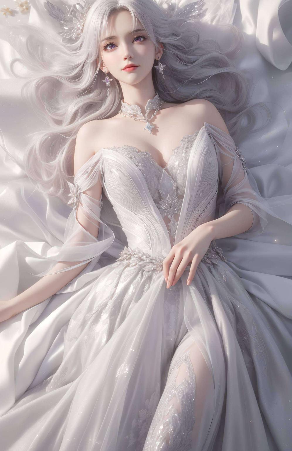 震撼花卉2560p壁纸国漫美女古风——置身于绚烂的花海之中花卉环绕间