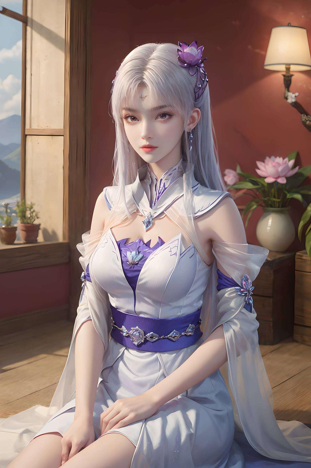 宛如置身于奇幻世界这款全屏AI绘画动作素材壁纸