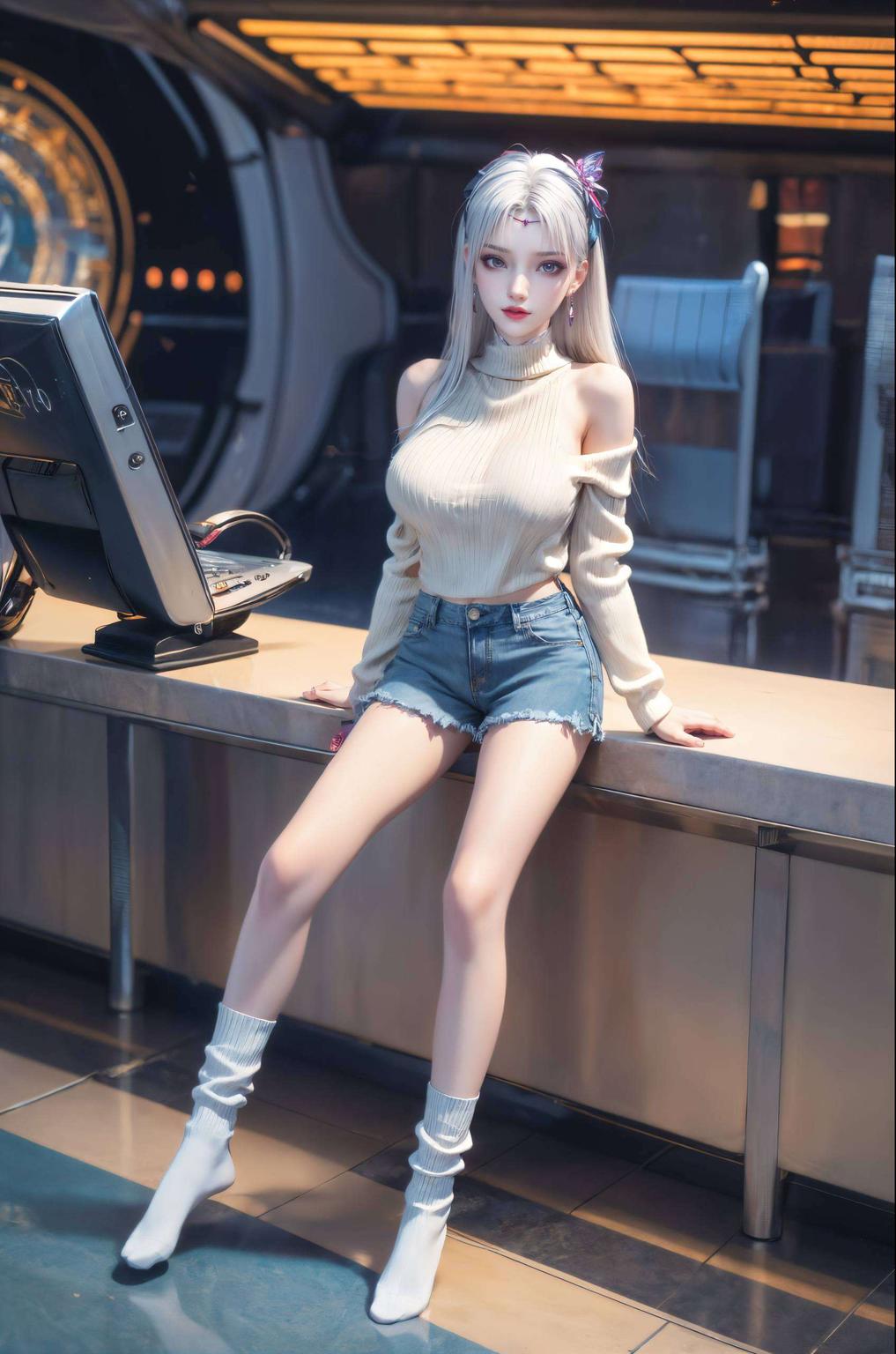 将国漫美女的灵动与碎花的细腻完美融合甜美可爱