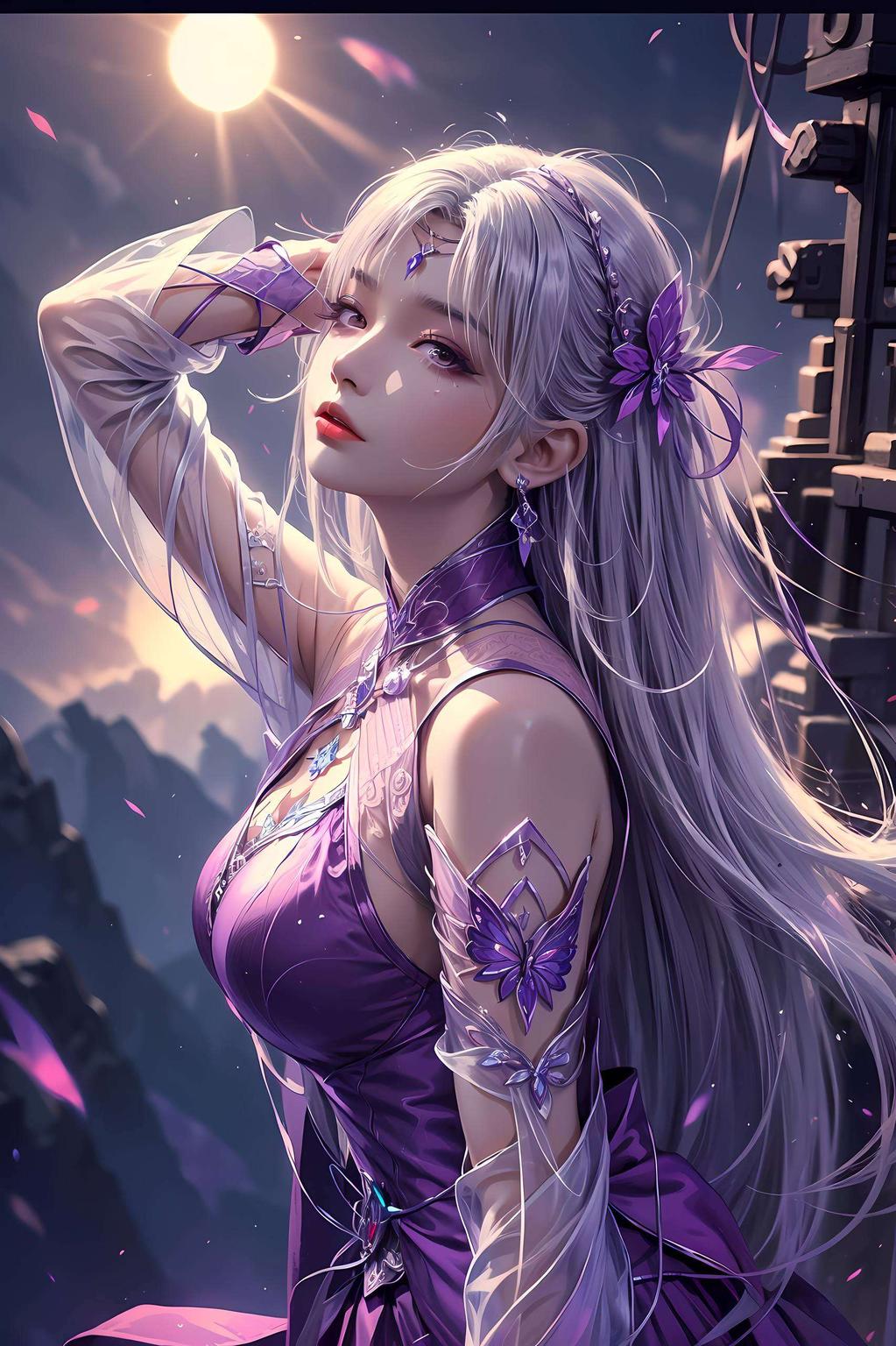 细腻笔触勾勒出她深邃的眼神是你桌面上的治愈系风景