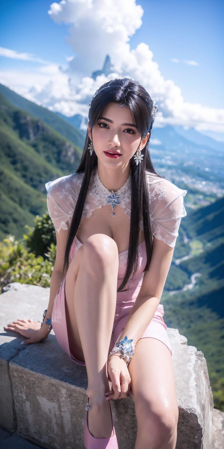 让她仿佛跃然屏上她是国漫中的东方美女
