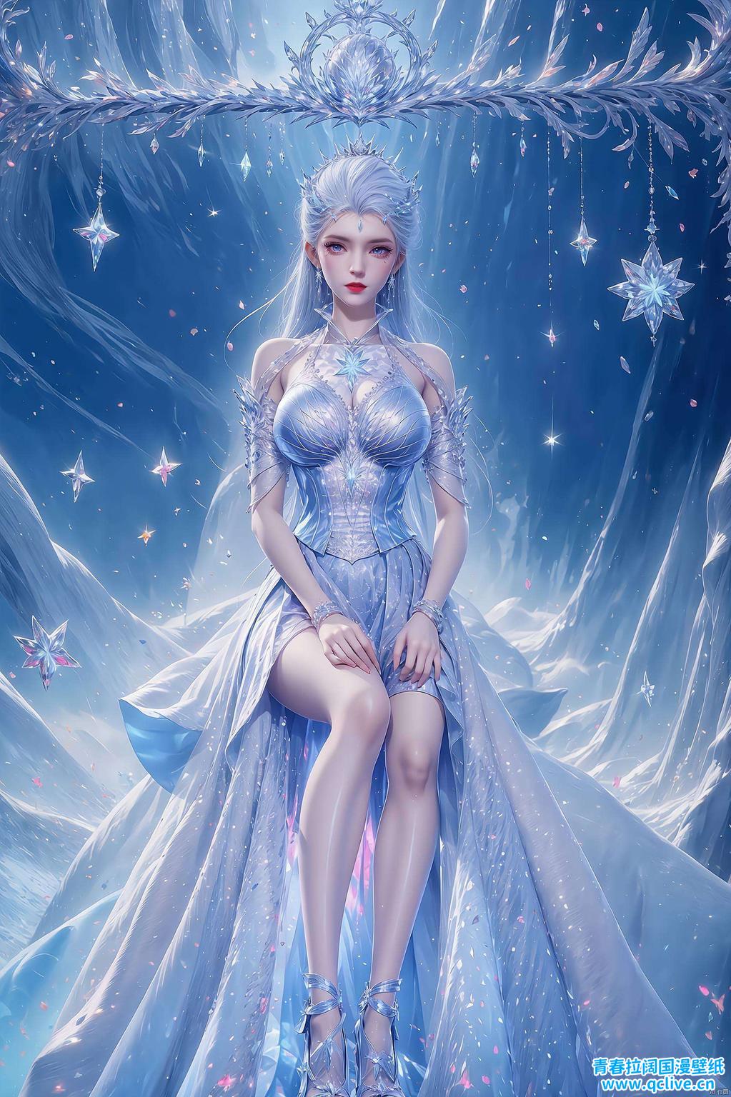 这款绝世唐门雪女黑暗壁纸仿佛在诉说着一段不为人知的故事