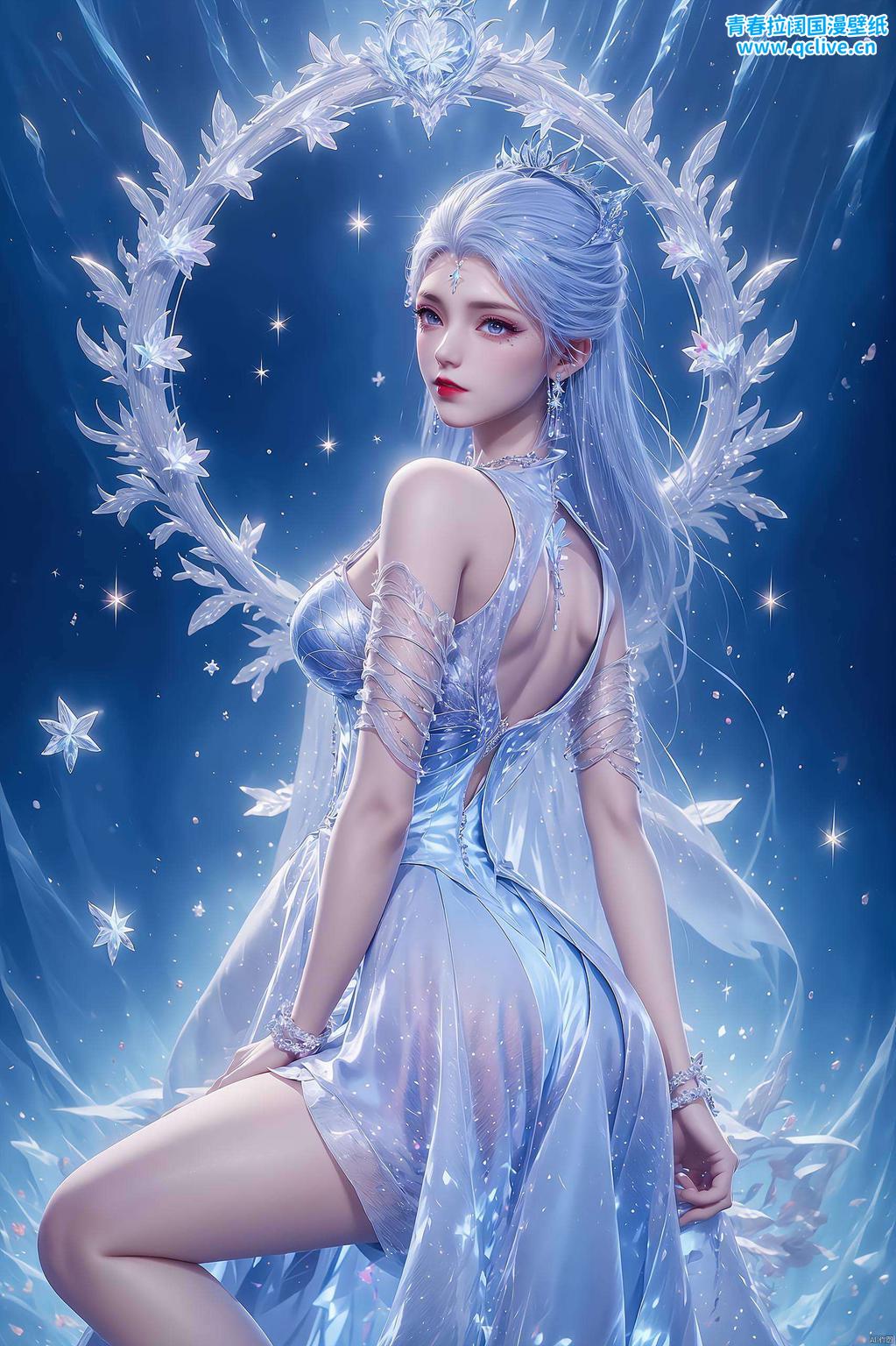 以绝世唐门中的雪女为灵感灵动生动