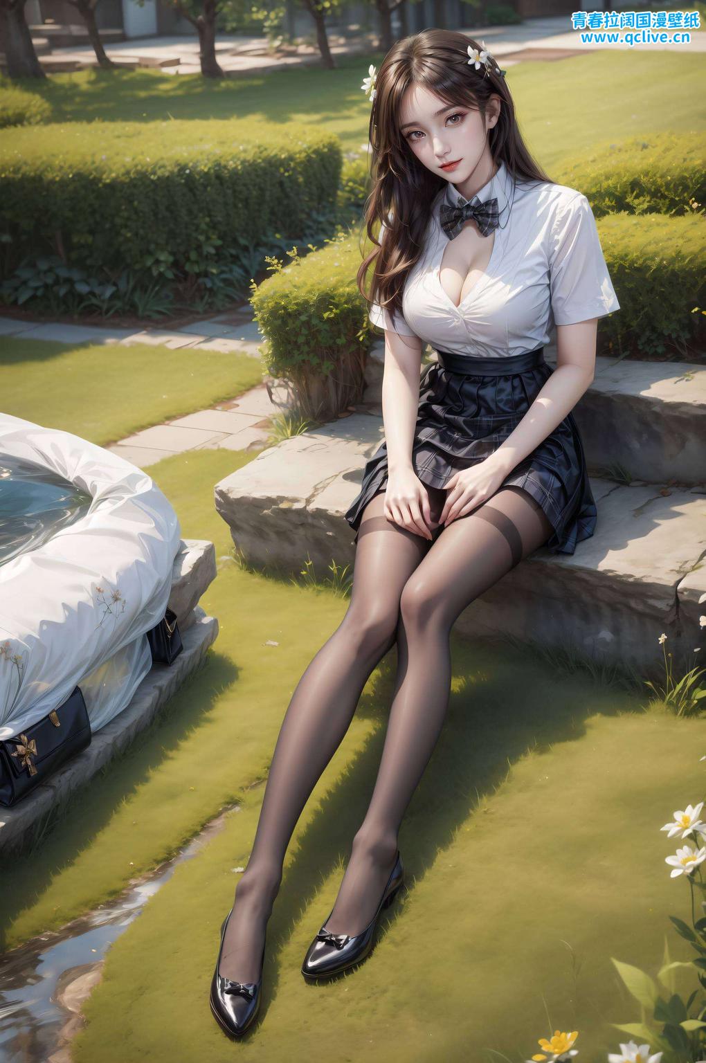 这款国漫美女AI女神主题全屏AI绘画