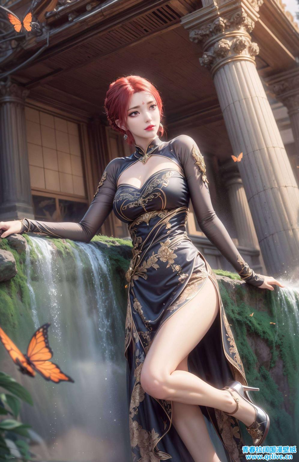 每一张壁纸都是一幅精美的古香古色画作雅妃